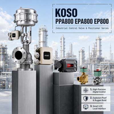 KOSO PPA800 EPA800 EP800 電空バルブポジショナ スマートフィードバック 4-20mA 直線流量制御 OEM