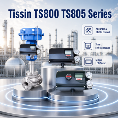 Tissin TS800 TS805 スマートバルブポジショナー HART 4 20mA 電気気圧装置 IP66 防爆