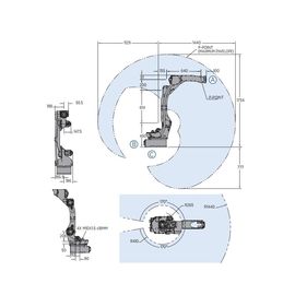 YRC1000ロボット コントローラーを速く、正確な性能に与えるYaskawa Motoman AR1440の6軸線のアーク溶接のロボット