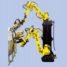 6つの軸線のFanucのロボット腕の床/逆さまに土台位置の± 0.03mmの反復性