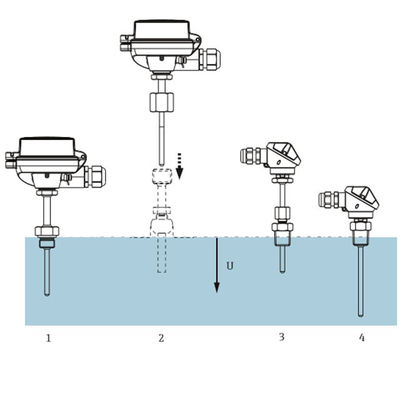 E+Hの温度計の温度の測定TM101基本的なセンサーの器械elの測定