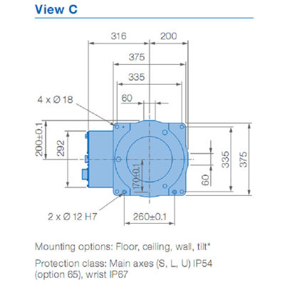 Yaskawa GP25-12 12kgのペイロード2010mm 6つの軸線のロボット腕