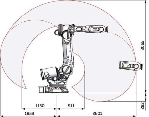 ABB IRB 6700のペイロード200kg 6の軸線のロボティック溶接の腕
