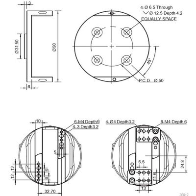 物品取扱いのための6つの軸線のロボット腕によって結合されるfroce 300N PGC-300を握るDH-ROBOTICS