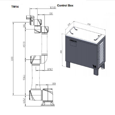 Omrom TM14の共同のロボット腕