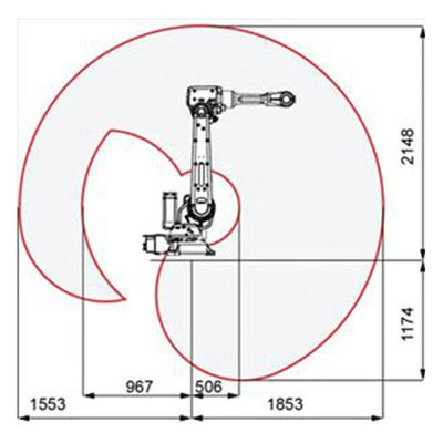 Mig/Tigのロボット腕のためのABBのアーク溶接のロボットIRB 2600広く産業塗布