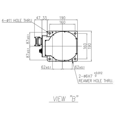 HH7ペイロード7kgは932mmに6つの軸線の高精度で高い信頼性アセンブリ機械物品取扱いのロボット達する