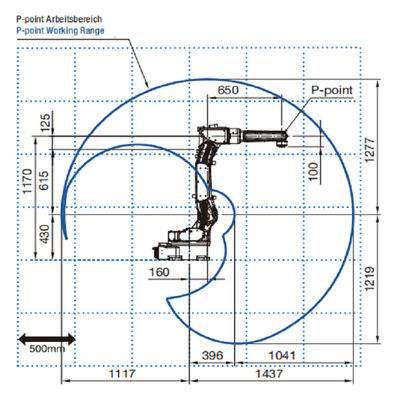 6軸線FD-V8 Playload 8kgの範囲1437mm Migのアーク溶接のロボット