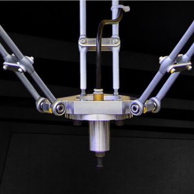M-1IA 3の軸線のペイロード1kgは280mmの小型工業用ロボットの腕に達する