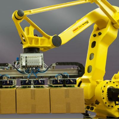 4つの軸線のペイロード185kgは3143mmのM-410iC185パレットで運搬するロボットに達する