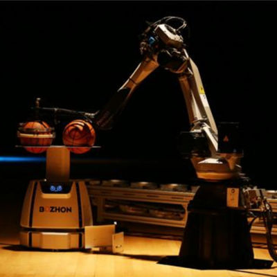 一突きおよび場所のロボット腕を搭載する共同のロボット腕6の軸線のレーサー7 1.0