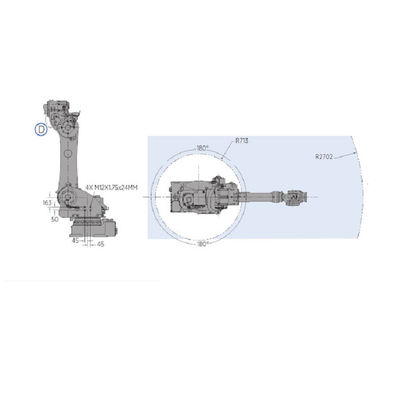 ダイスによって投げられる機械のための180KGペイロードの工業用ロボットとのMOTOMAN GP180のロボットの処理