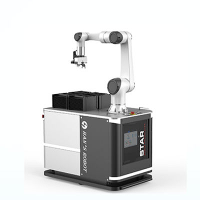 プログラム可能なロボットCobotを扱う6車輪軸のロボット ハンの星の移動式プラットホーム