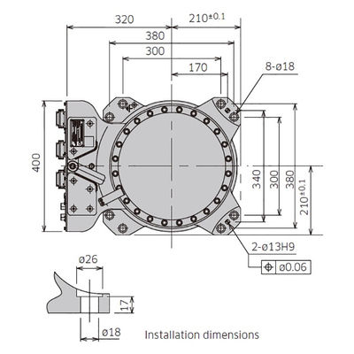 RS050Nのペイロード50kgは2100mmにロボットを扱う6つの軸線のコンパクト デザインの高速達する