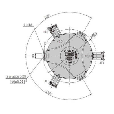 YF003N 4の軸線のペイロード3kgの高速一突きおよび場所のロボティック腕