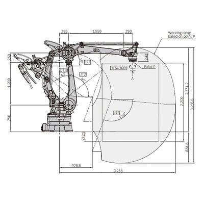 CP500Lのペイロード500kgは3255mmに4つの軸線の高速パレットで運搬するロボット達する
