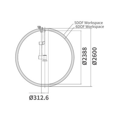 荷を積み、荷を下すCNCのための12KGペイロード1300MMのロボティック腕を搭載するTM12 Cobotの知能ロボット