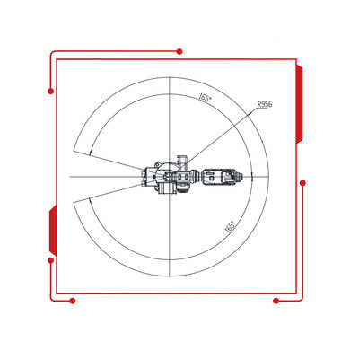 中国からの塗る噴霧機械として8KGペイロード950MMの範囲の小型ロボットが付いている6 Aixsのマニピュレーター
