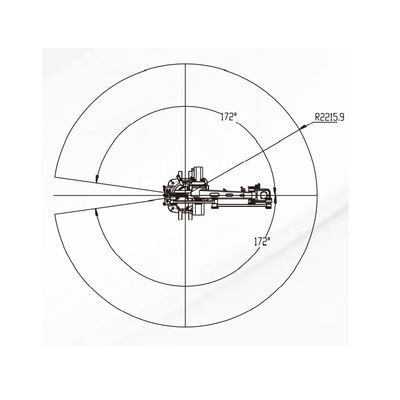 4 Aixsの50KGペイロード2220MMの範囲のパレットで運搬するロボットおよび処理のロボットが付いているロボティック腕のマニピュレーター