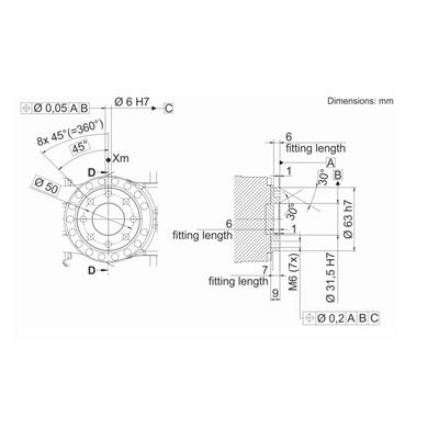 レーザ溶接機械を溶接するためのロボティック腕のマニピュレーター6の軸線KR 16 R2010