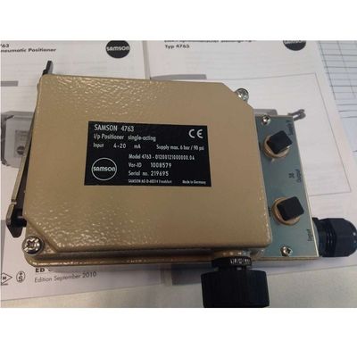 弁のポジシァヨナーとしてコントローラー弁のための弁の部品が付いているSamson 4763の電空のポジシァヨナー