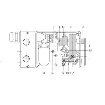 弁のポジシァヨナーとしてコントローラー弁のための弁の部品が付いているSamson 4763の電空のポジシァヨナー