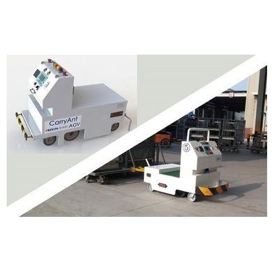 溶接ロボットによって使用される1300KG負荷重量が付いている一方通行の牽引AGV-QYD1300のAGVのヘルメット
