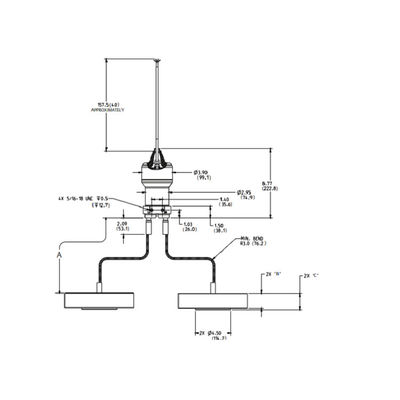 ローズ台紙3251のばら台紙圧力送信機が付いている海底の修飾された差動圧力送信機