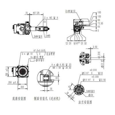 溶接ロボットTKB1400-6KG-1412mmのロボティック溶接機のミグ溶接のロボット