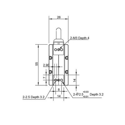 PGE-5グリッパーのロボット グリッパーとしてロボティック腕6の軸線の共同のロボット