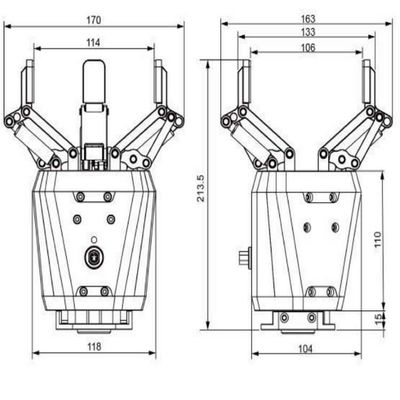 コボットロボットとして実験的な教育自動化のための協働ロボット腕ロボットグリッパー