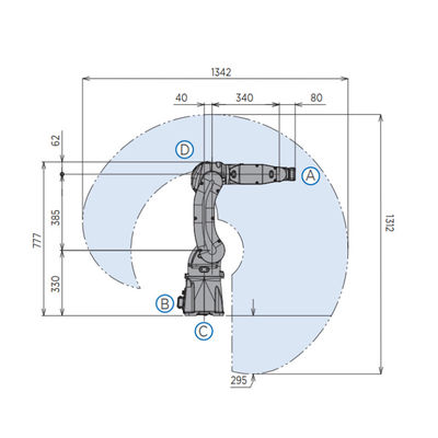 ロボット腕6の軸線の倉庫の盗品のロボットのためのyaskawa MOTOMAN-GP7の工業用ロボットのpalletizer