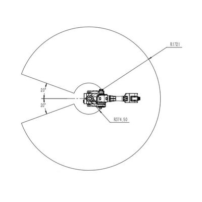 工業用ロボットとして6つの軸線の産業ロボティック腕中国TKB2670-20KG-1721mm