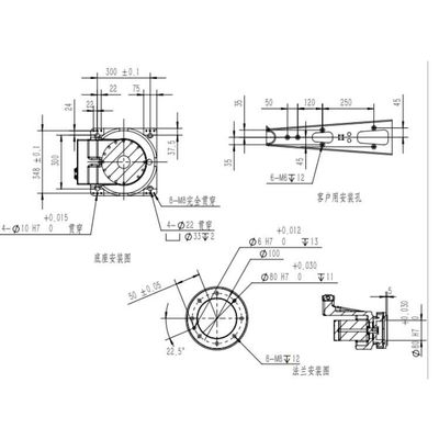 6軸線の工業用ロボットとしてロボティック腕TKB460-30kg-1840mmの精密検出