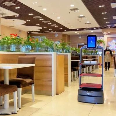 ロボット レストランサービス ザオカイバオ 自動食品配達 ロボットとして