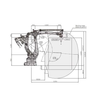 ロボットパレライザー CP180L 4軸 パレライジングロボットとしてパレライジング自動化のためのロボット腕