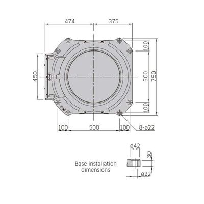 Cobotの工業用ロボットとしてパレットで運搬することのための産業ロボティック腕4の軸線CP500L