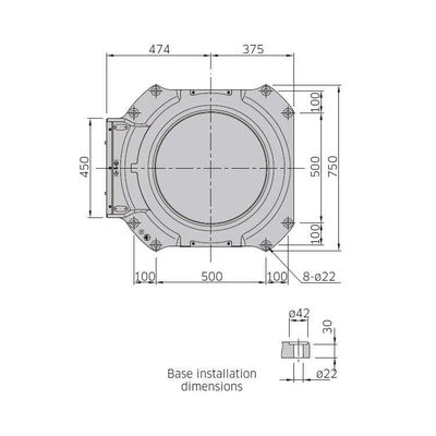 工業用ロボットをパレットで運搬するためのロボティック腕のマニピュレーターCP700Lのペイロード700kg