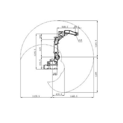 自動溶接ロボット SF6-C1440 6 軸 自動溶接ロボットのための産業用ロボット腕