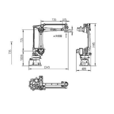 Cobotのロボットを扱うための産業ロボティック腕SF25-K1760 25kgのペイロード