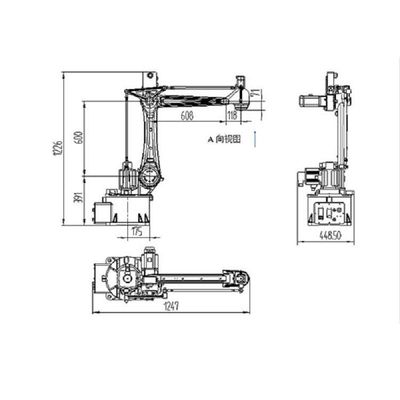 パレットで運搬する産業ロボティック腕4の軸線SF8-K1492工業用ロボットを扱う