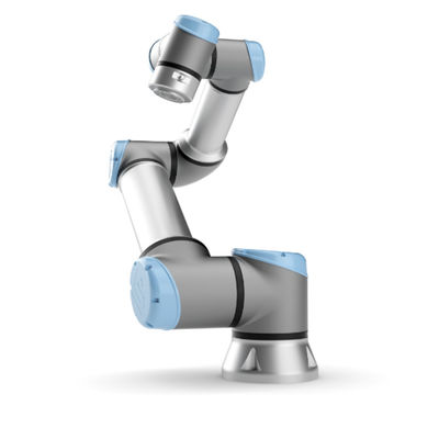 工業用ロボットの自在継手のグリッパーの一突きおよび場所機械が付いているロボティック腕6の軸線UR5eの機械類及び企業装置
