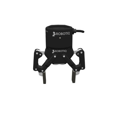 一突きのためにロボット グリッパーとしてCobotのロボットおよびマニピュレーターとして場所を友好的なRobotiq 2F-85のグリッパーの使用を使用しなさい