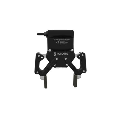 一突きのためにロボット グリッパーとしてCobotのロボットおよびマニピュレーターとして場所を友好的なRobotiq 2F-85のグリッパーの使用を使用しなさい