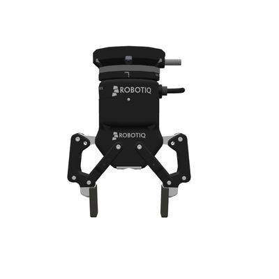 一突きのためにロボット グリッパーとしてCobotのロボットおよびマニピュレーターとして場所を友好的なRobotiq 2F-85のグリッパーの使用を使用しなさい