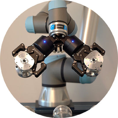 手のグリッパーとしてCobotの機械がちがちおよびエンジン アセンブリ使用のためのグリッパーのRobotiq適応性がある2F-140の仕事