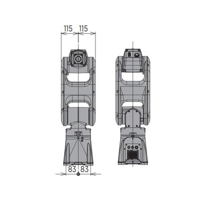 パレット ロボットpalletizerが付いている工業用ロボットMOTOMAN-GP7のロボット腕6の軸線のpalletizer機械