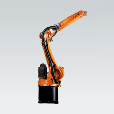 Kukaのパレットで運搬するロボットKr 10 R1420 10kgはパレットのためのペイロード6の車輪軸のロボット産業ロボティック腕を評価した