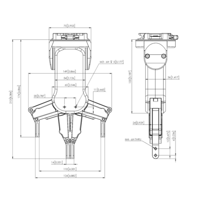 URのcobotの電気グリッパーのためのONrobotのロボット グリッパーRG2 2指手のグリッパーの仕事