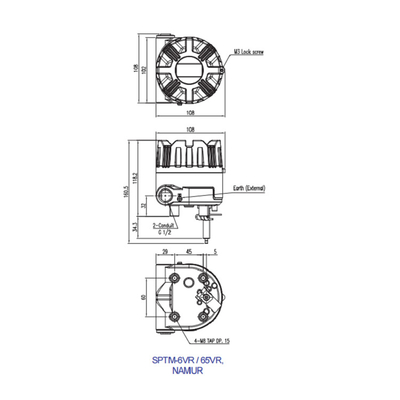 SPTM-V6制御弁の付属品のスマートな位置送信機の空気の部品